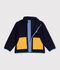 Giacca in sherpa tinta unita color block bambino SMOKING