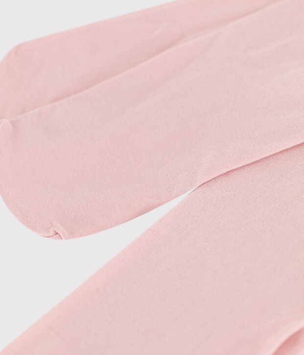 Collant in microfibra bambina rosa