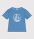 T-shirt a maniche corte in cotone con stampa bambino