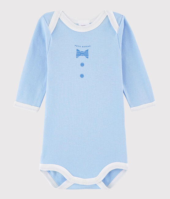 Body manica lunga bebè unisex blu JASMIN