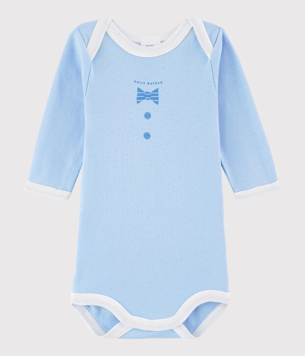 Body manica lunga beb&egrave; unisex blu
