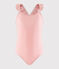 Costume intero riciclato bambina rosa GRETEL/bianco MARSHMALLOW