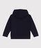 Felpa con zip e cappuccio bambino blu SMOKING