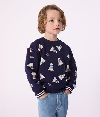 Felpa in cotone stampato bambino