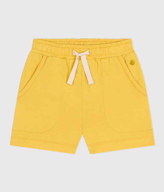 Shorts in cotone bambina giallo NECTAR