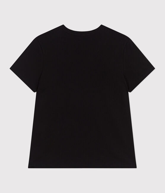 T-shirt donna Le Droit in cotone tinta unita nero BLACK