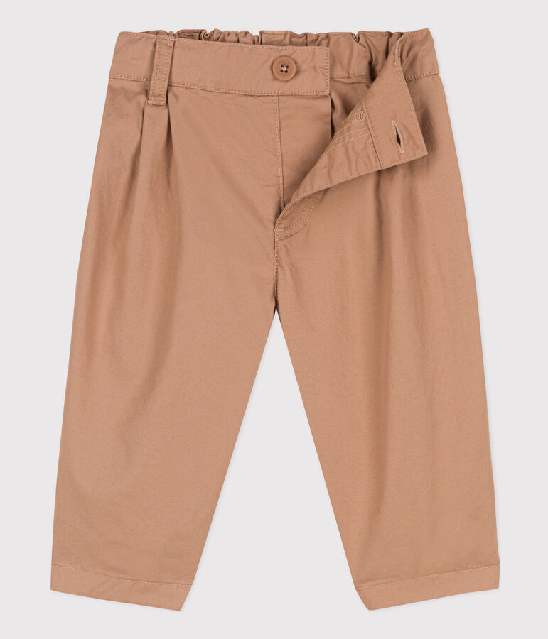 Pantaloni beb&egrave; in adorabile tessuto serge beige
