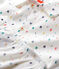 Pigiama bambino fantasia a lettere multicolore in cotone biologico bianco MARSHMALLOW/bianco MULTICO