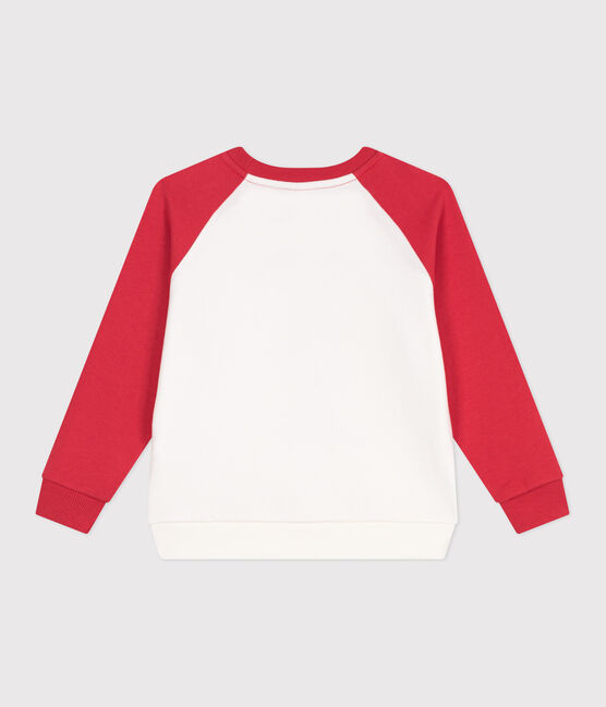Felpa in cotone stampato bambino rosso MARSHMALLOW/ SPI