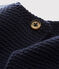 Cardigan bebè in tricot di cotone biologico blu SMOKING