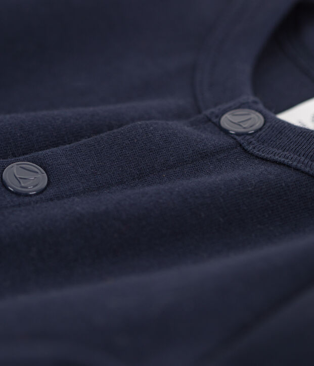 Cardigan a tinta unita in jersey spesso per neonati SMOKING