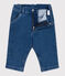 Pantaloni in denim ed elastan neonato blu BLEU DELAVE