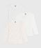 Set di T-shirt a maniche lunghe in cotone con stampa a cuori bambina variante 1