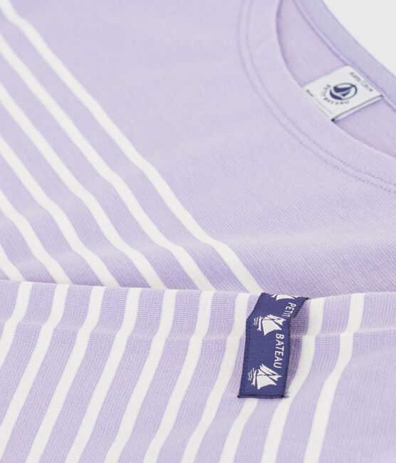 Marinière in cotone bambino viola SQUAW/ MILK