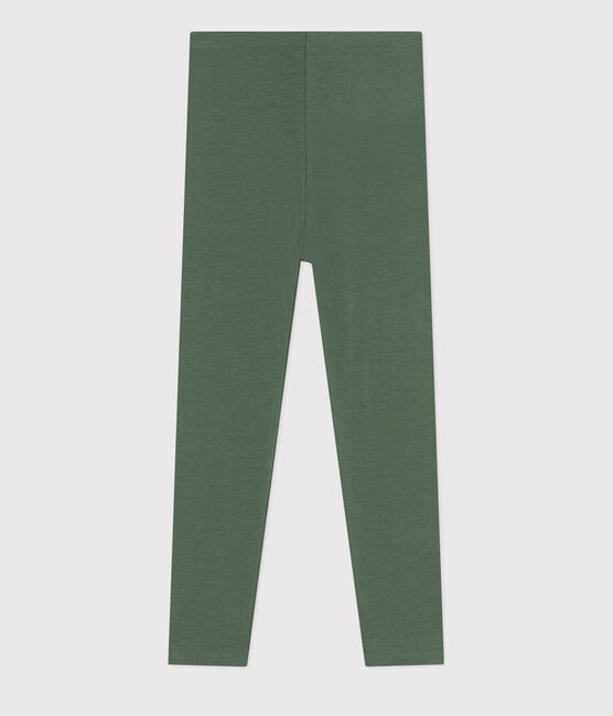 Jeggings bambina in jersey elasticizzato verde CROCO