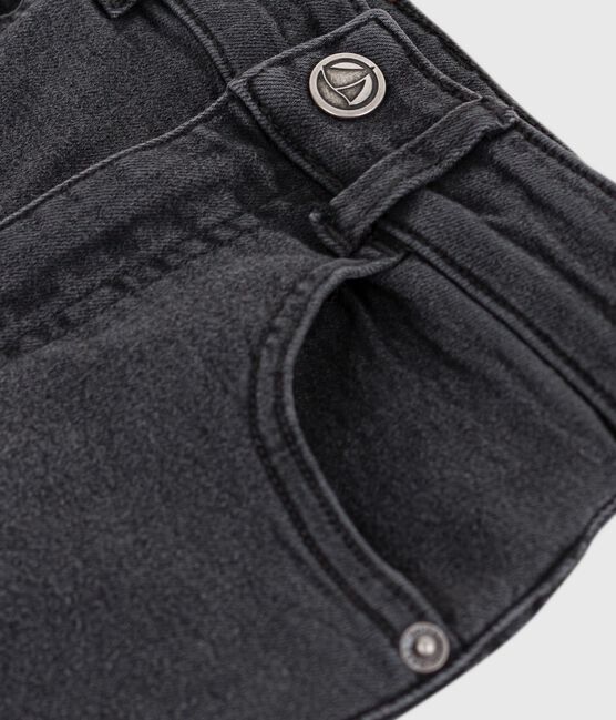 Pantaloni in denim bambino nero NOIR DELAVE
