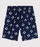 Shorts da mare bambino riciclati con stampa blu MEDIEVAL/ AVALANCHE