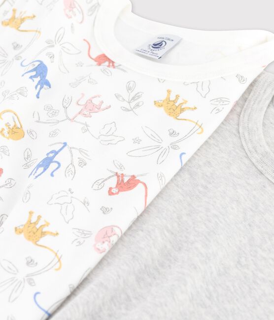 Confezione da 2 t-shirt maniche corte fantasia Parigi bambino in cotone biologico variante 1