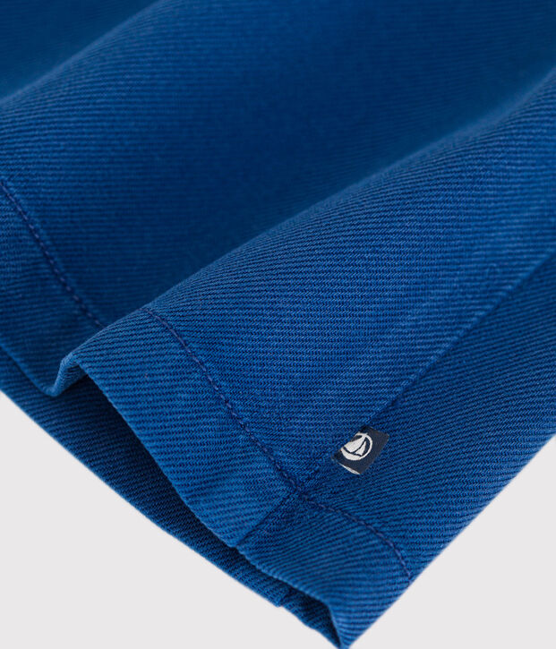 Abito senza maniche in cotone/lyocell neonato blu