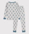 Pigiama snugfit fantasia cane in cotone grigio POUSSIERE/ ROVER