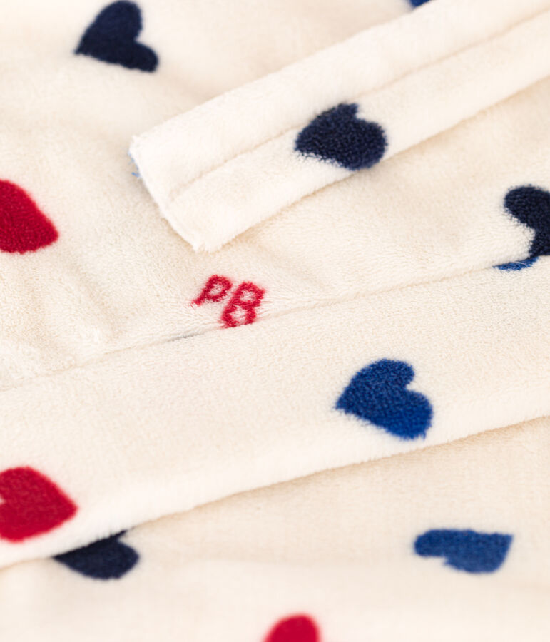 Vestaglia in pile bambino unisex bianco AVALANCHE/ MULTICO