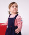 T-shirt a maniche lunghe in cotone a righe neonato. rosa/rosa