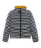 Piumino reversibile beige COQUILLE/blu SMOKING/ MULTICO