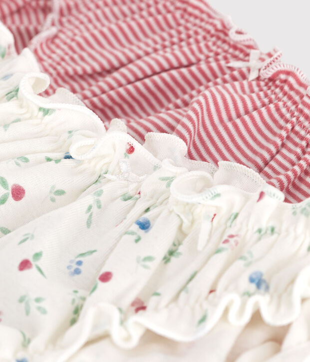 Set di 2 slip in cotone con stampa di frutti donna multicolore