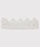 Coroncina bebè femmina a costine bianco MARSHMALLOW