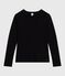 T-shirt L'Iconique a maniche lunghe in cotone traforato donna nero BLACK