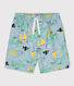 Shorts da mare riciclati con stampa bambino