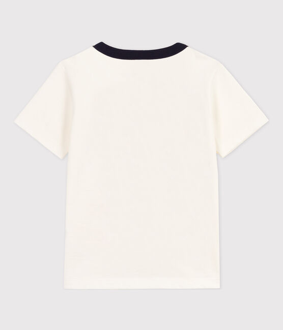 T-shirt  maniche corte in cotone bambino bianco MARSHMALLOW