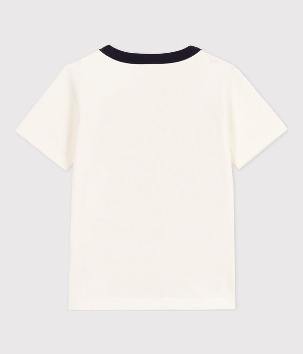 T-shirt  maniche corte in cotone bambino bianco