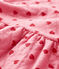 Abito a maniche lunghe da bebè femmina rosa CHEEK/rosso TERKUIT