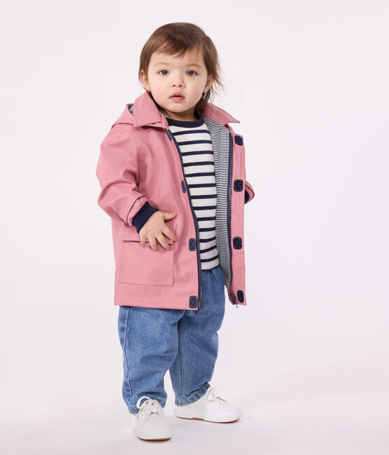 Impermebile iconico neonato rosa ROSEWOOD