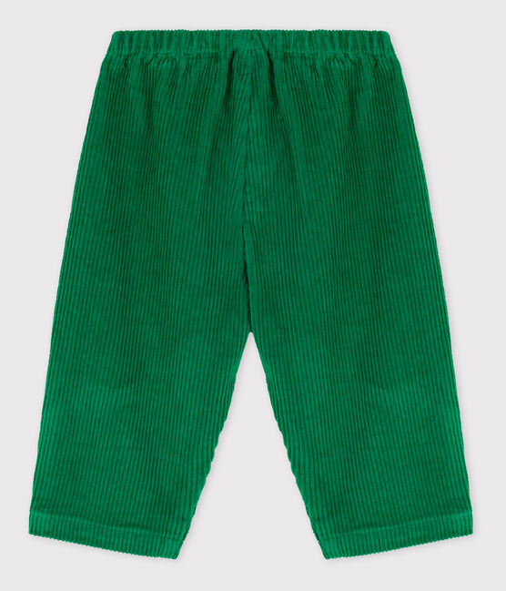 Pantalone bebè in velluto a coste grosse MATCHA