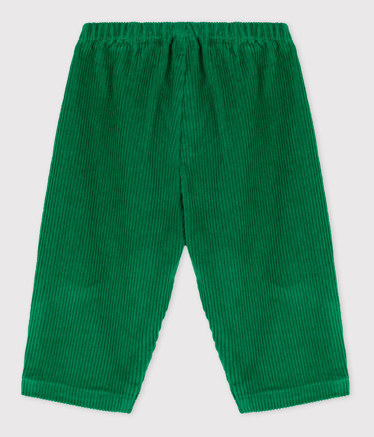 Pantalone beb&egrave; in velluto a coste grosse MATCHA