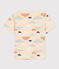 T-shirt bambino maniche corte con stampa bianco AVALANCHE/ MULTICO