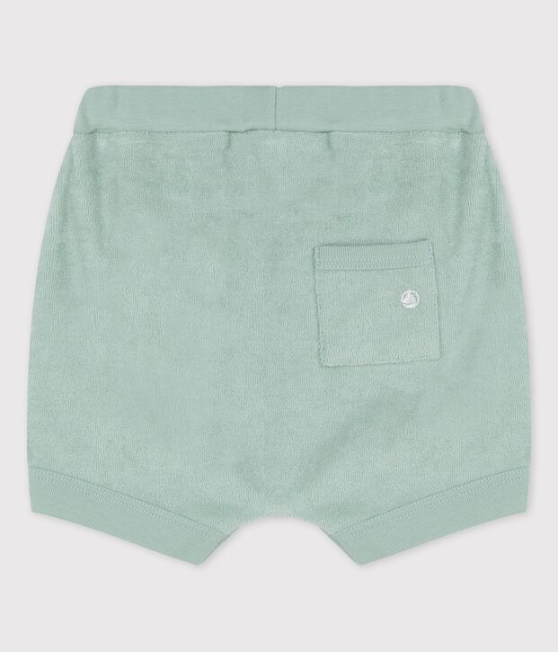 Shorts  beb&egrave; in spugna verde
