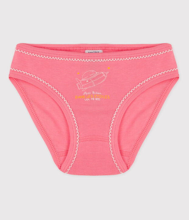 La mutandina in cotone per bambina rosa