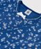 Pigiama bambina con stampa fiocchi a costine blu MAJOR/bianco ECUME