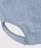 Cappellino Petit Bateau Family in denim per bebè blu DENIM CLAIR