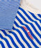 T-shirt a maniche lunghe in cotone a righe neonato PERSE/ AVALANCHE
