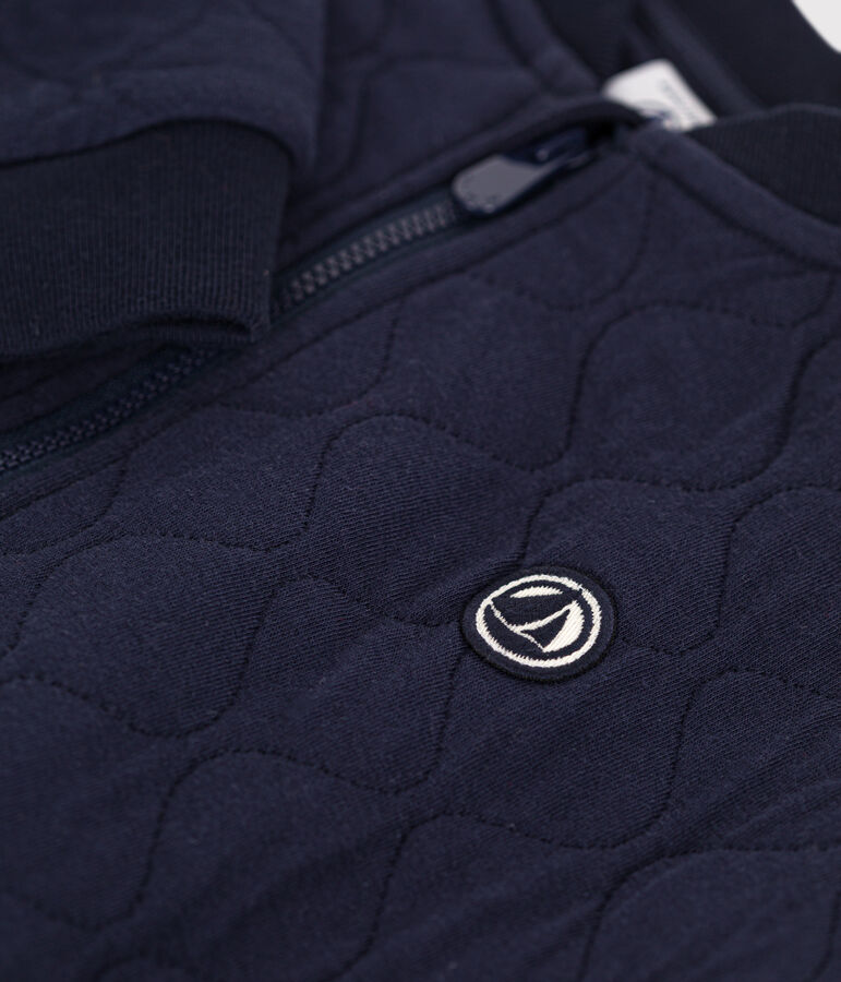 Cardigan in tubique bambino blu