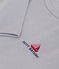 Tee-shirt manches longues en coton enfant grigio PIGEON