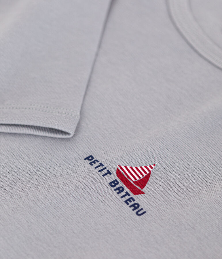 Tee-shirt manches longues en coton enfant grigio PIGEON