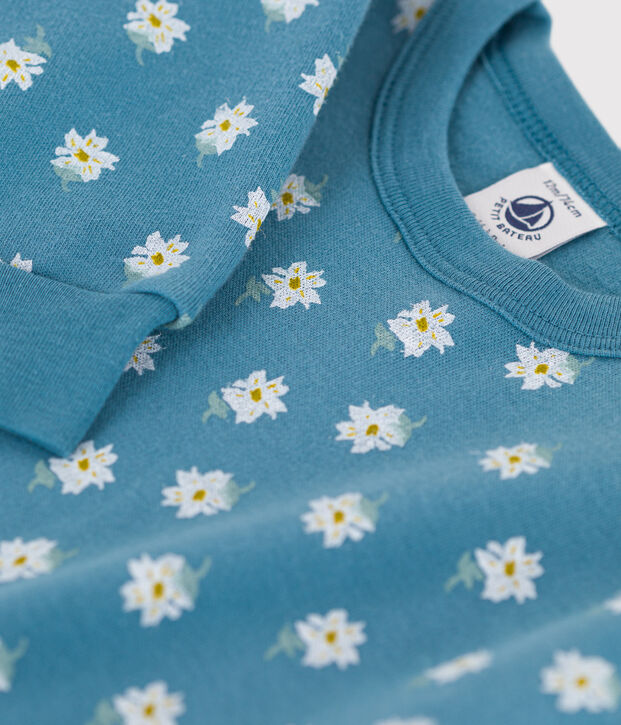 Felpa in jersey spesso per beb&egrave; blu/multicolore