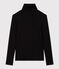 T-shirt Iconica a lupetto in cotone donna nero BLACK