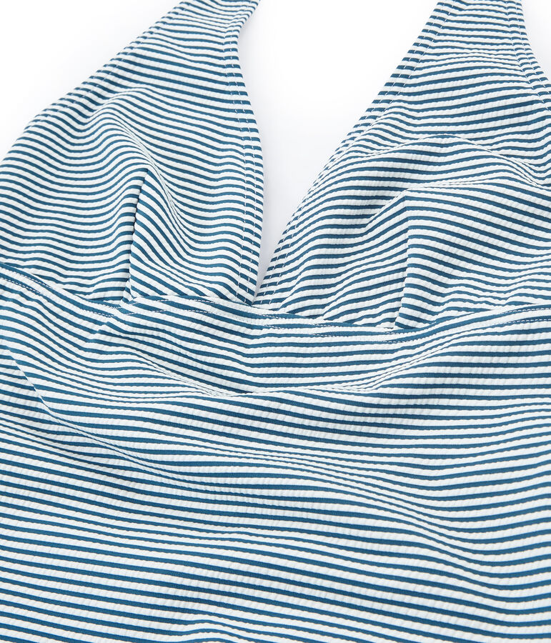 Costume intero donna verde/bianco