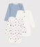 Confezione da 3 body a maniche lunghe in cotone con stampa regata neonato variante 1